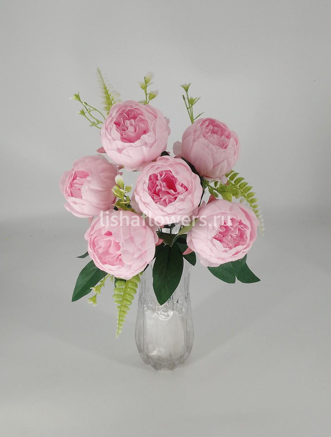 Букет пионов 7в 7г 45см.Арт.3205